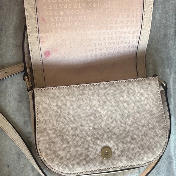 kate spade Small Saffiano Crossbody in Light Pink - Picture 5 of 6